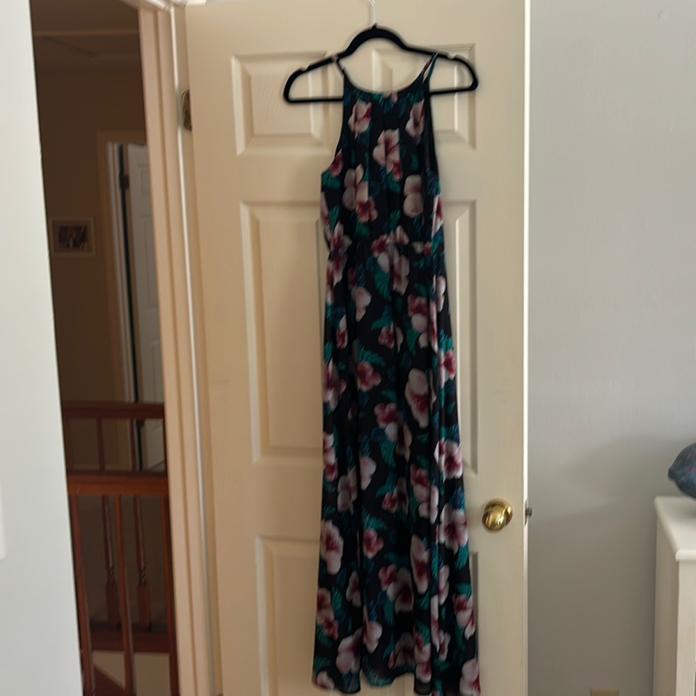 Miami Black and Pink Halter Sundress for Weddings